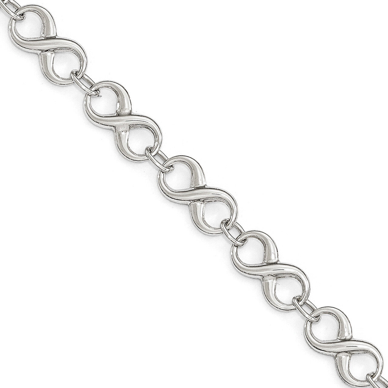 Leslie&#39;s Bracelet 7 Inch 14k White Gold Polished HB-LF535-7, MPN: LF535-7, 191101472893