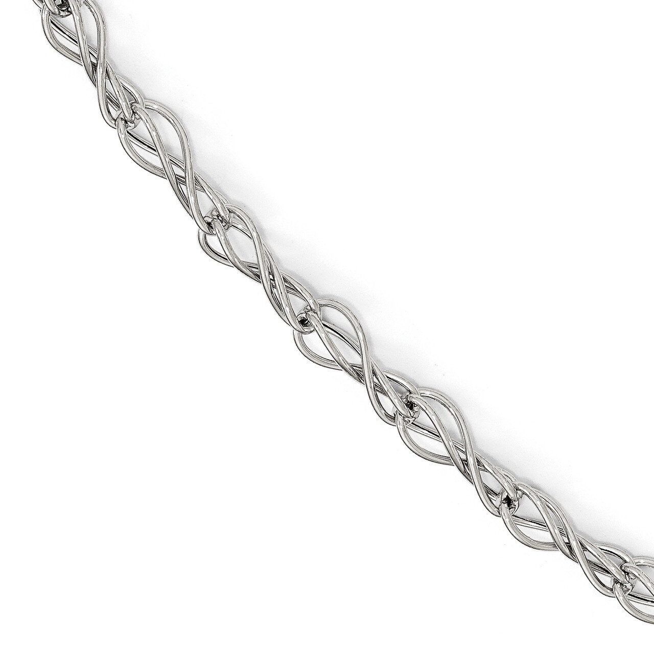 Leslie&#39;s Fancy Link Bracelet 7.5 Inch 14k White Gold Polished HB-LF537-7.5, MPN: LF537-7.5, 1911015…