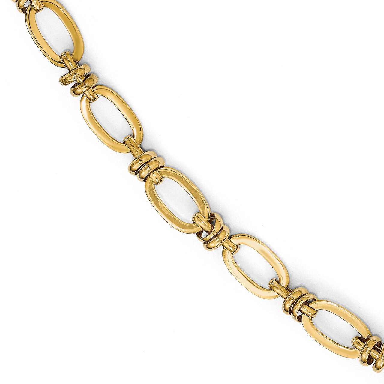 Leslie&#39;s Fancy Link Bracelet 7.5 Inch 14k Gold Polished HB-LF538-7.5, MPN: LF538-7.5, 191101474729