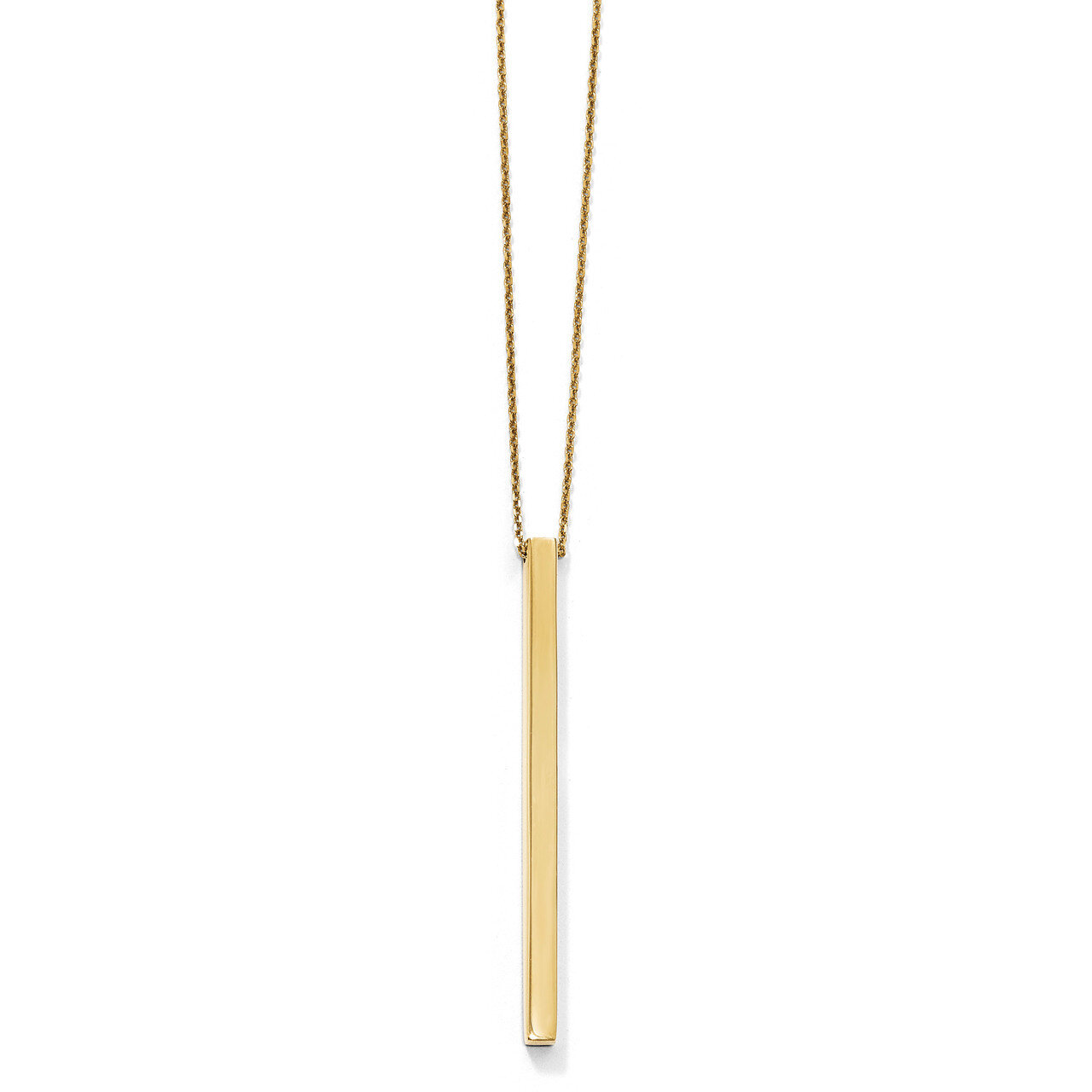 Leslie&#39;s Bar 2 inch Extender Necklace 16 Inch 14k Gold Polished HB-LF845-16, MPN: LF845-16, 1911017…
