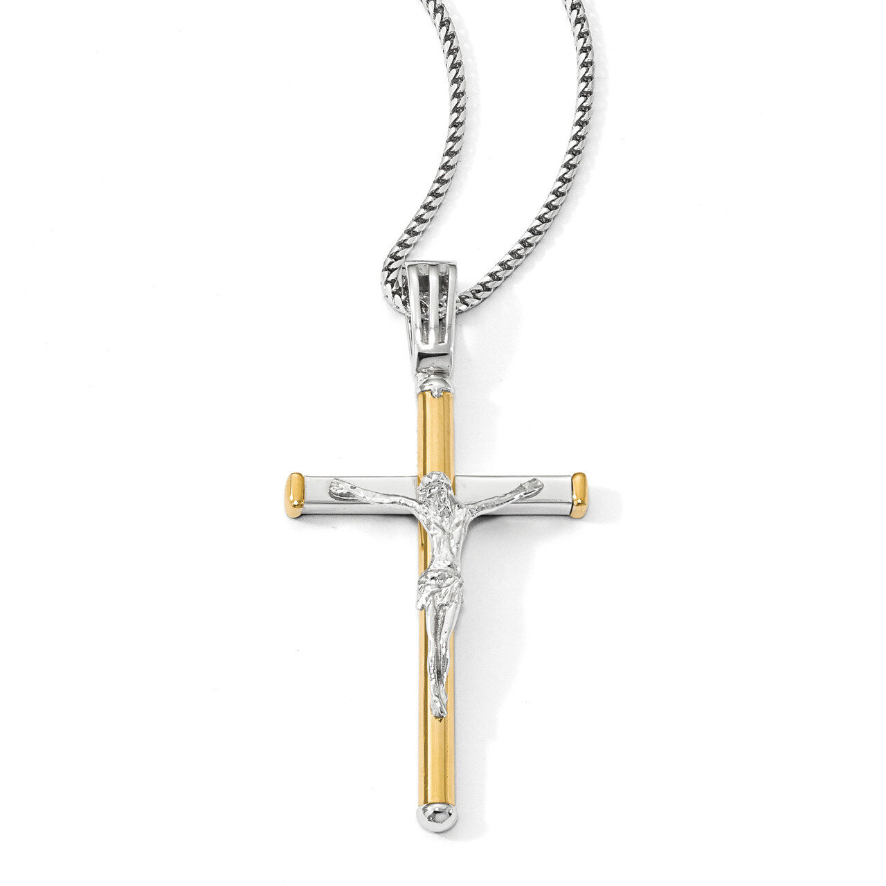 Leslie&#39;s Crucifix Pendant 14k Two-tone Gold Polished HB-LF863, MPN: LF863, 196904083581