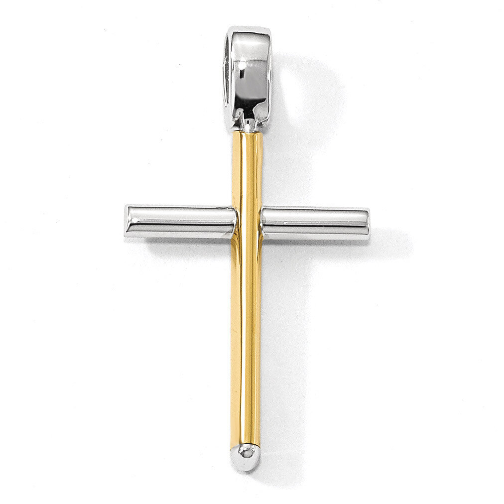 Leslie&#39;s Cross Pendant 14k Two-tone Gold Polished HB-LF866, MPN: LF866, 196904089378