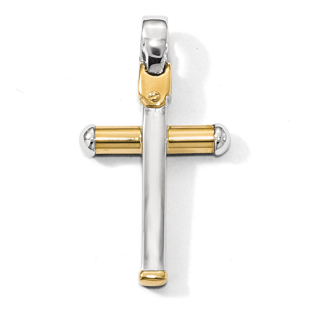 Leslie&#39;s Cross Pendant 14k Two-tone Gold Polished HB-LF870, MPN: LF870, 196904087169