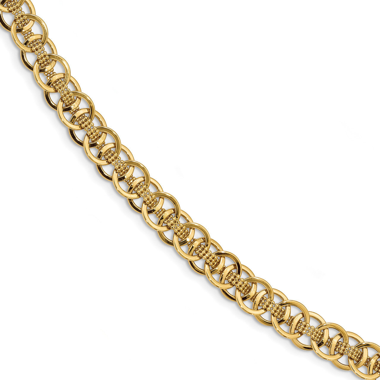 Leslie&#39;s Fancy Link Bracelet 7.75 Inch 14k Gold HB-LF910-7.75, MPN: LF910-7.75, 191101762468