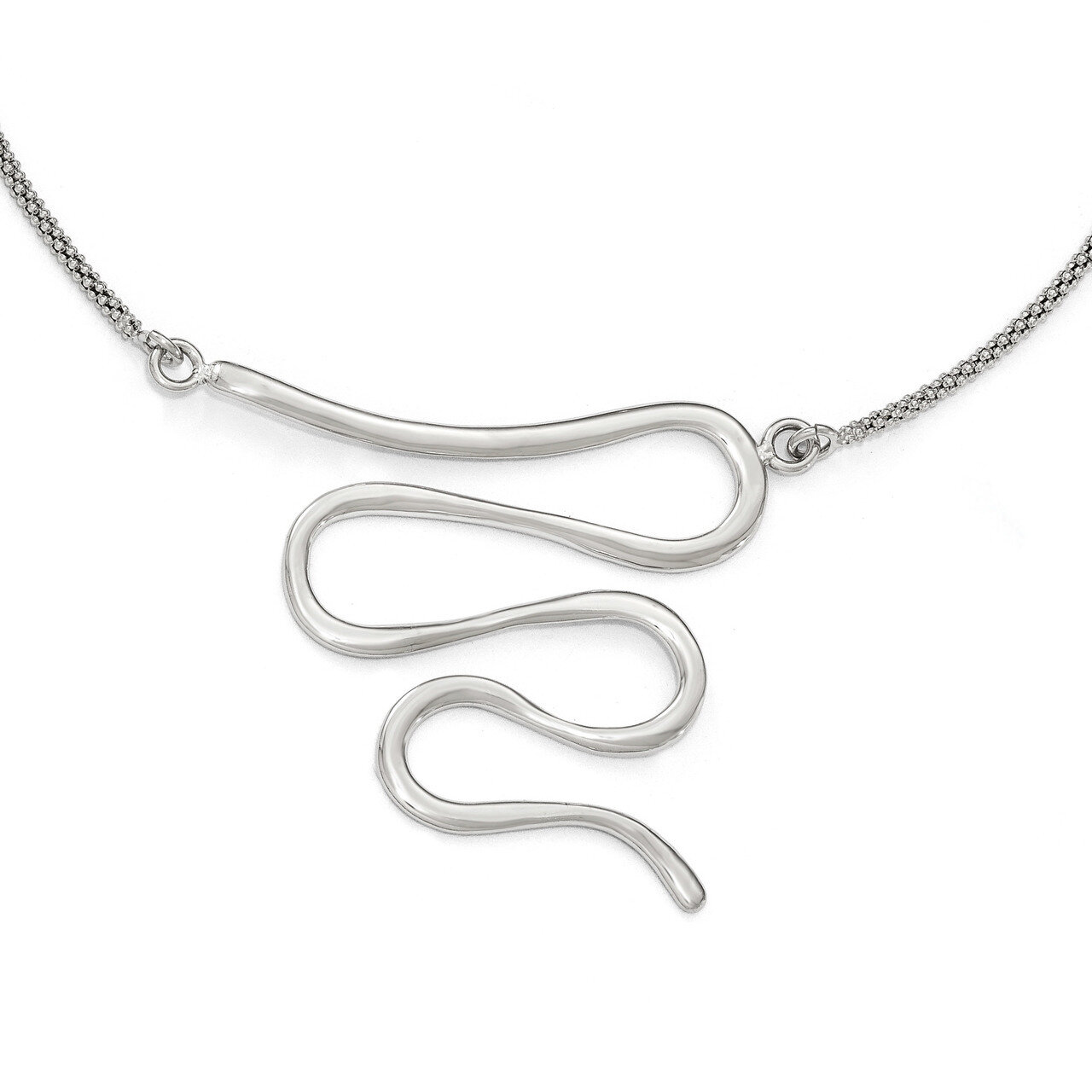 Leslie&#39;s 10.5 inch Extender Necklace 19.5 Inch Sterling Silver Polished HB-QLF539-19.5, MPN: QLF539…