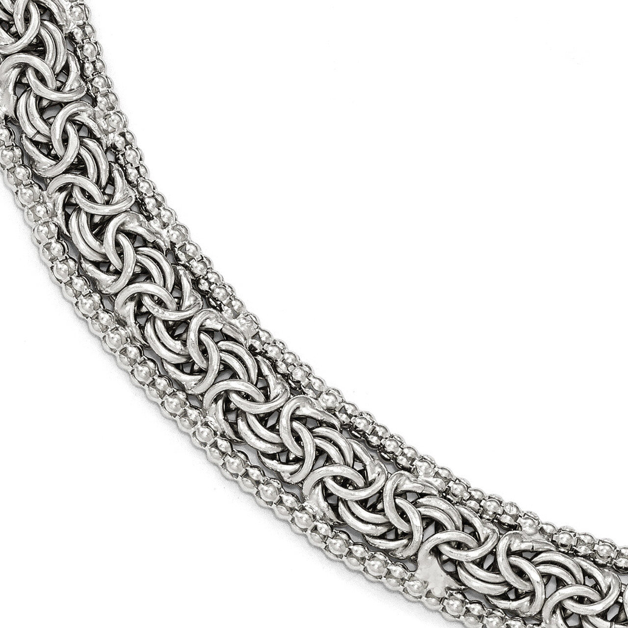 Leslie&#39;s Bracelet 7.5 Inch Sterling Silver Polished HB-QLF548-7.5, MPN: QLF548-7.5, 191101554339