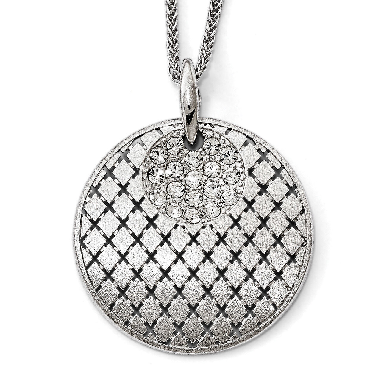 Leslie&#39;s Brushed Preciosa Crystal Pendant Sterling Silver HB-QLF636, MPN: QLF636, 191101550980