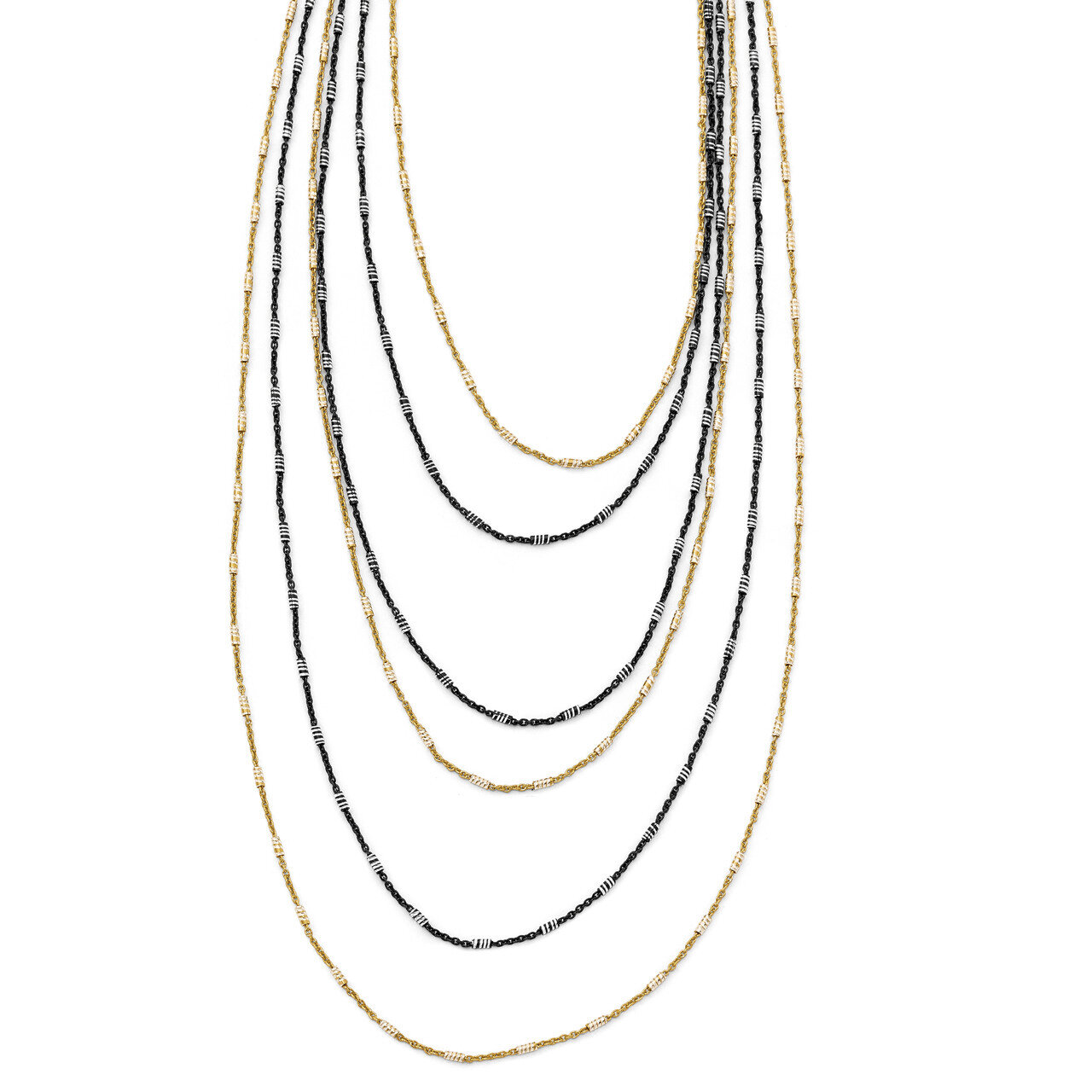 Leslie&#39;s Rhodium-plated 1 inch Extender Necklace 21.5 Inch Sterling Silver Gold-plated HB-QLF683-21…