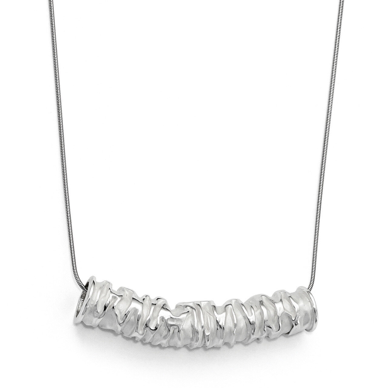 Leslie&#39;s Scrunch Slide Pendant Sterling Silver Rhodium-plated HB-QLF737, MPN: QLF737, 196904157718