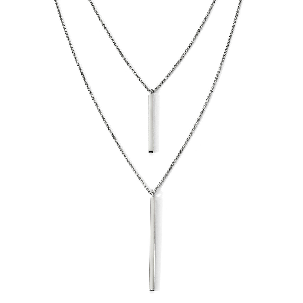 Leslie&#39;s Two Strand with 2 inch Extender Necklace 18 Inch Sterling Silver HB-QLF839-18, MPN: QLF839…