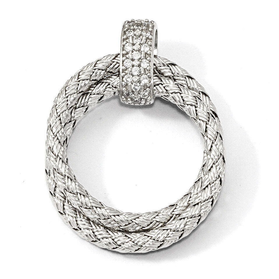 Leslie&#39;s CZ Braided Pendant Sterling Silver Polished HB-QLF865, MPN: QLF865, 196904087862