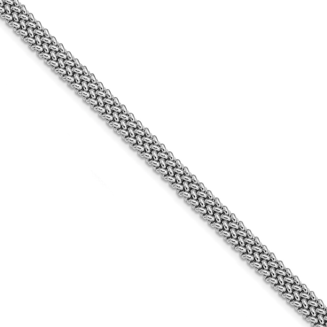 Fancy Link Bracelet 8 Inch Sterling Silver Polished HB-QLF893-8