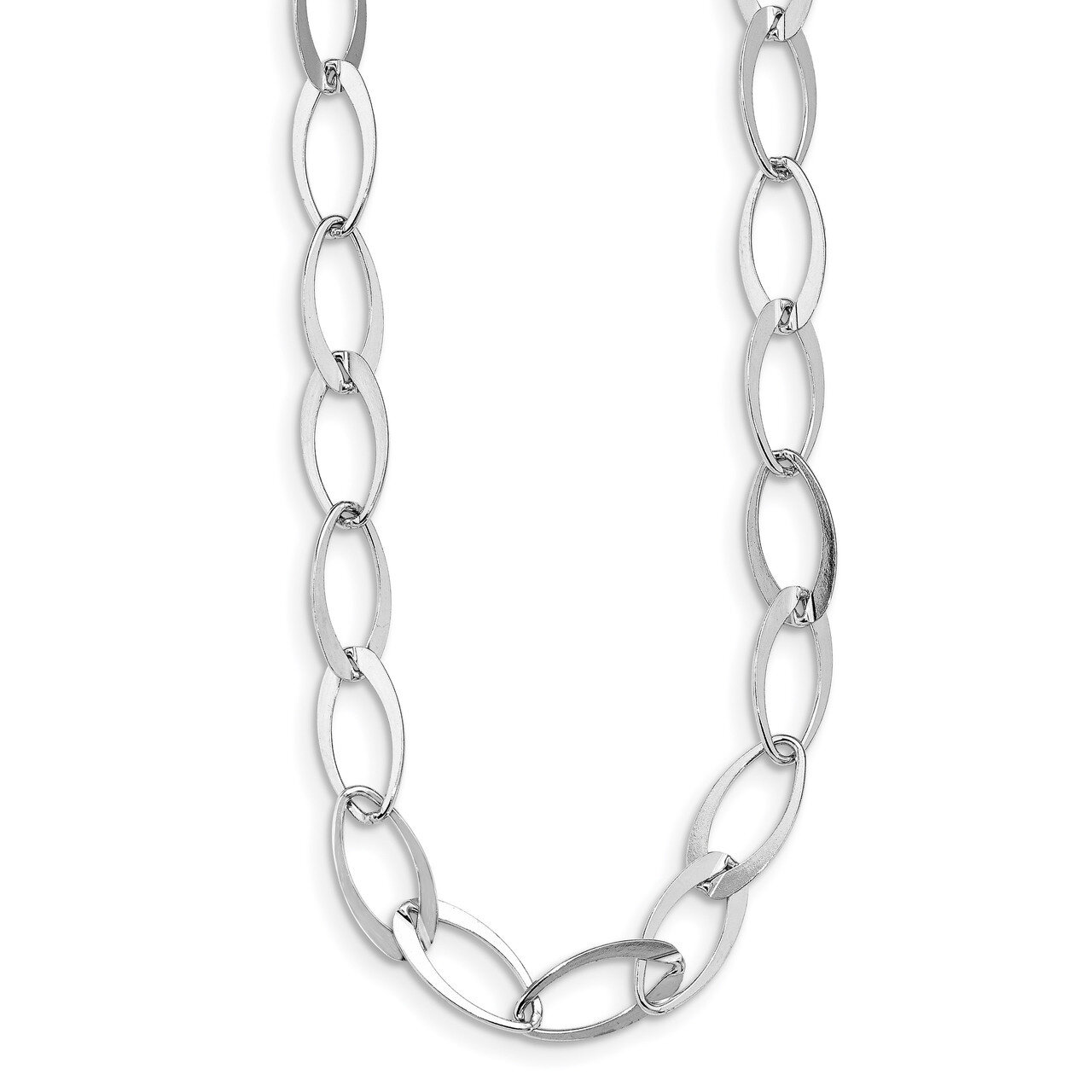 Leslie&#39;s Fancy Link Adjustable Necklace Sterling Silver Polished HB-QLF970, MPN: QLF970, 1911018521…