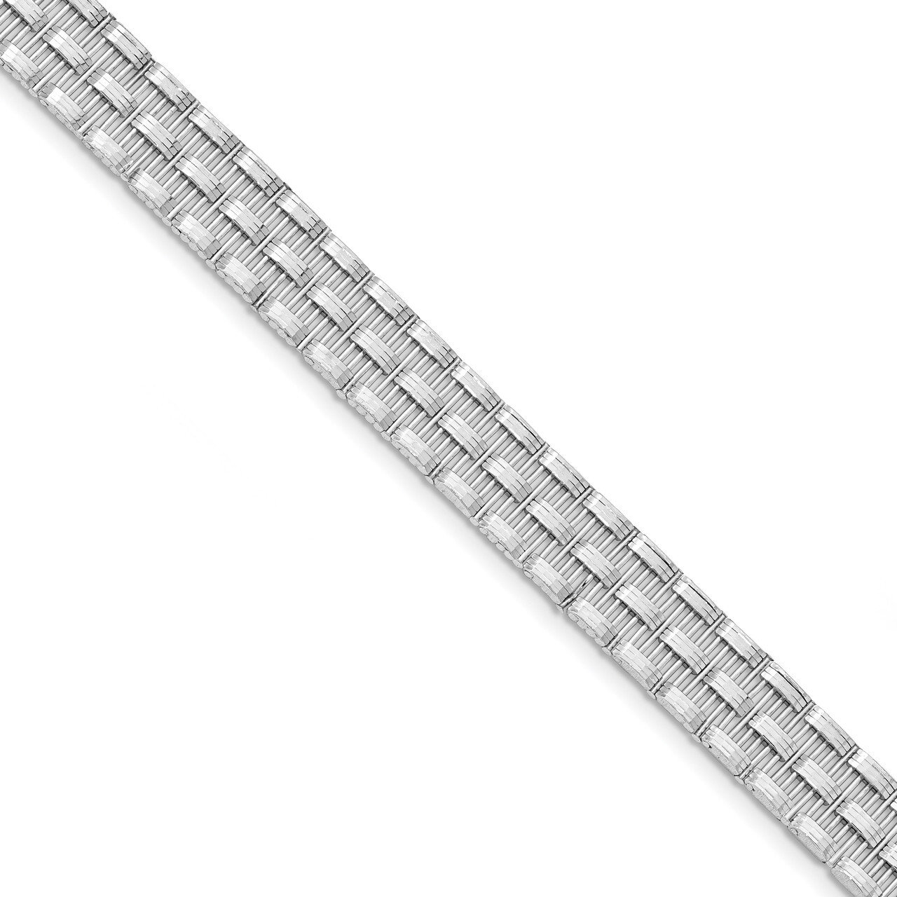 Fancy Link Bracelet 8 Inch Sterling Silver Polished HB-QLF972-8