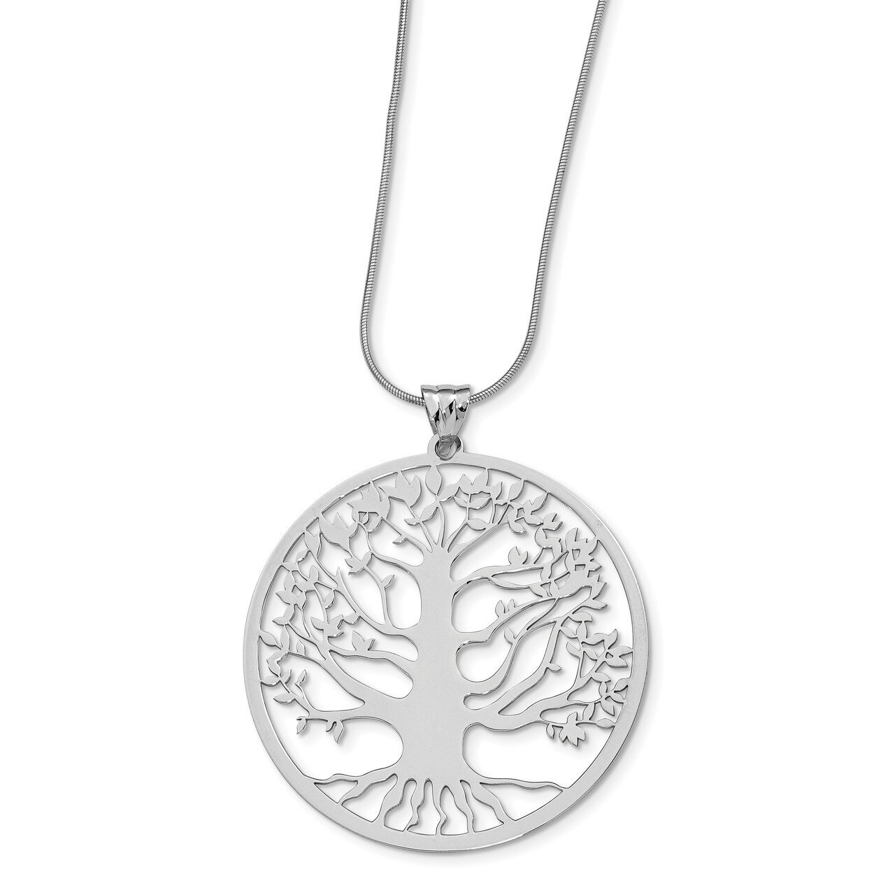 Tree of Life Pendant Sterling Silver Polished HB-QLF977
