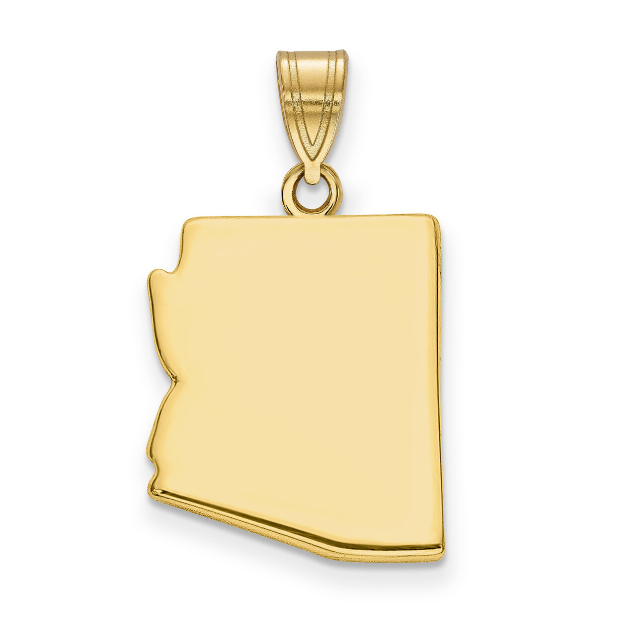 Arizona State Pendant Charm Gold-plated on Silver Engravable XNA707GP-AZ