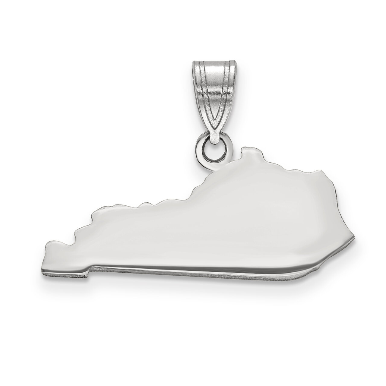 Kentucky State Pendant Charm Sterling Silver Engravable XNA707SS-KY, MPN: XNA707SS-KY, 886774752990