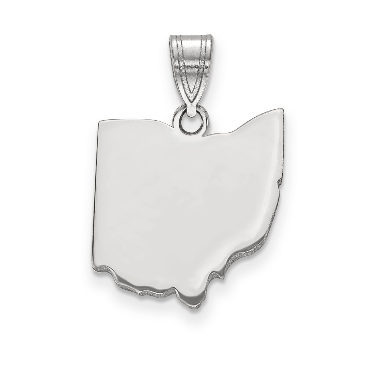 Ohio State Pendant Charm Sterling Silver Engravable XNA707SS-OH