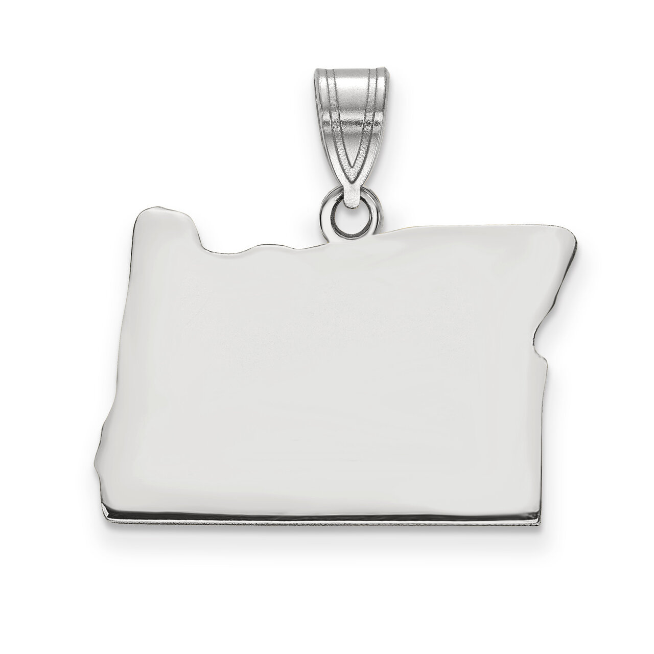 Oregon State Pendant Charm Sterling Silver Engravable XNA707SS-OR, MPN: XNA707SS-OR, 886774753195