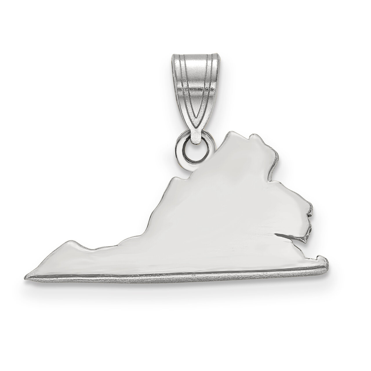 Virginia State Pendant Charm Sterling Silver Engravable XNA707SS-VA, MPN: XNA707SS-VA, 886774753270