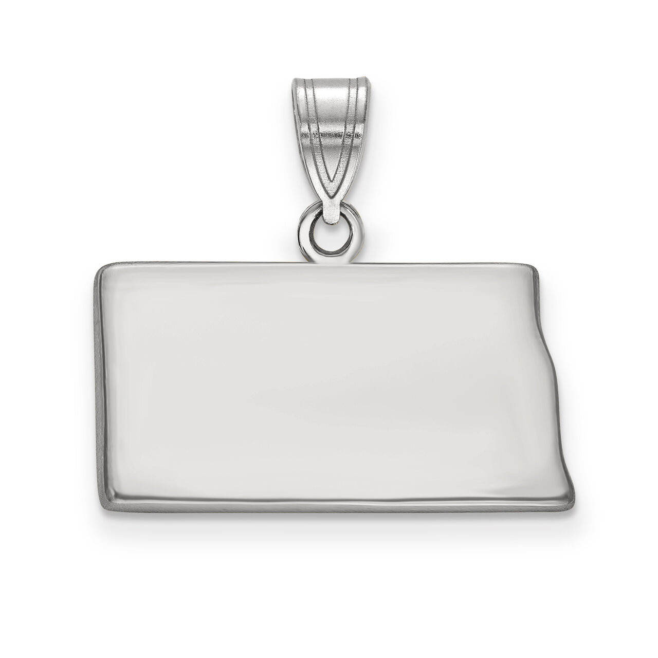 North Dakota State Pendant Charm 14k White Gold Engravable XNA707W-ND, MPN: XNA707W-ND, 886774753607
