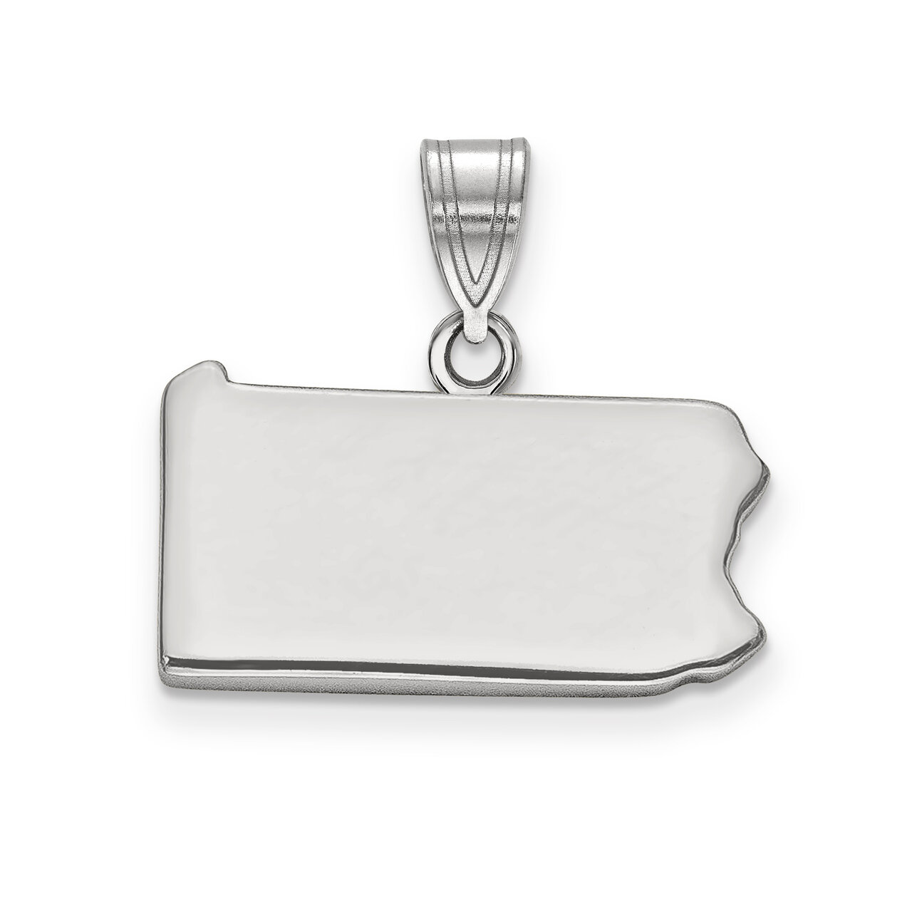 Pennsylvania State Pendant Charm 14k White Gold Engravable XNA707W-PA, MPN: XNA707W-PA, 886774753706
