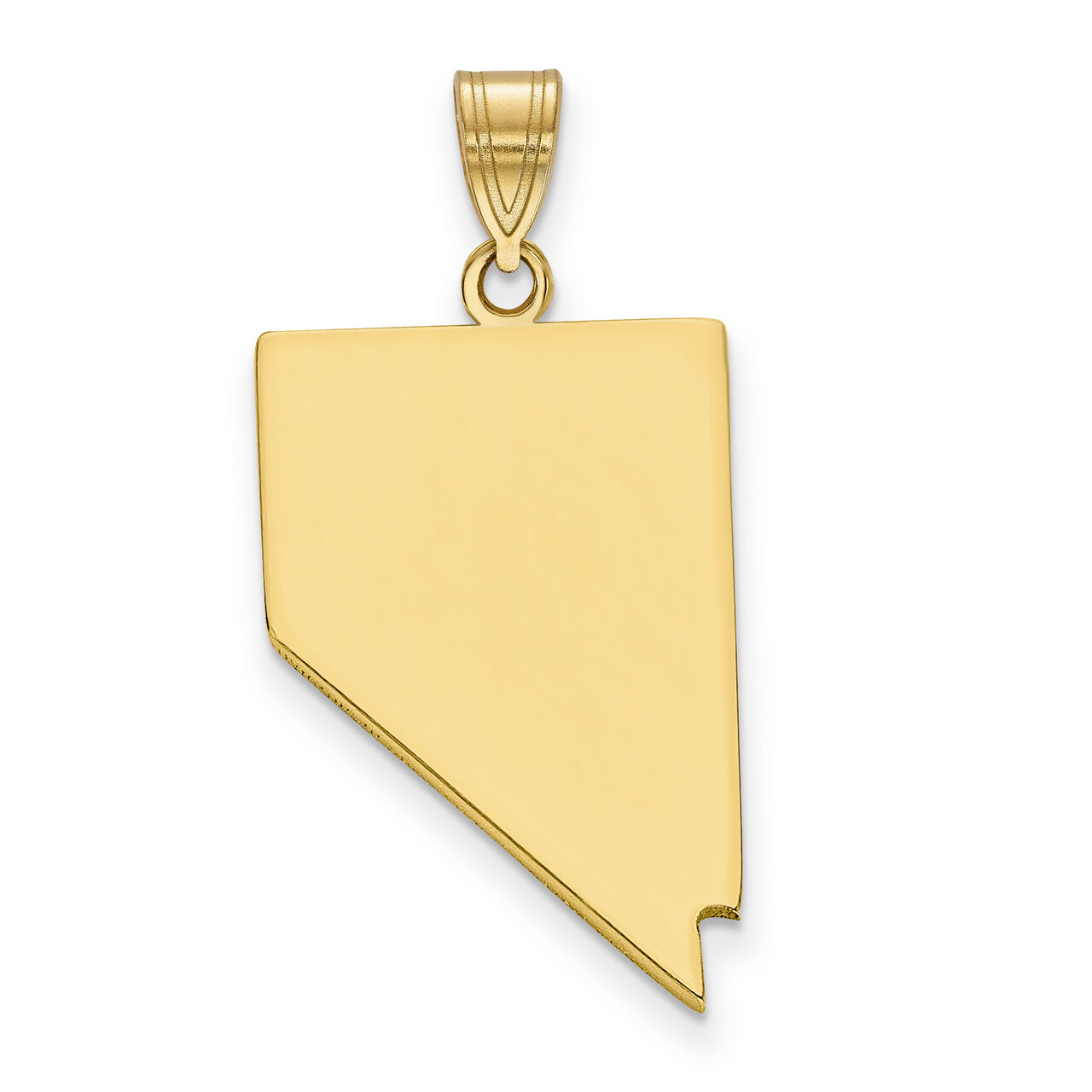 Nevada State Pendant Charm 14k Yellow Gold Engravable XNA707Y-NV