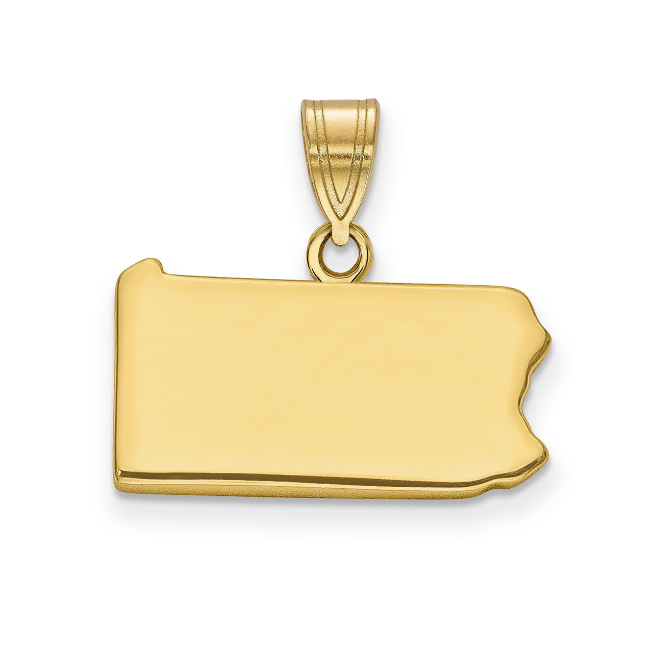 Pennsylvania State Pendant Charm 14k Yellow Gold Engravable XNA707Y-PA, MPN: XNA707Y-PA, 8867747542…