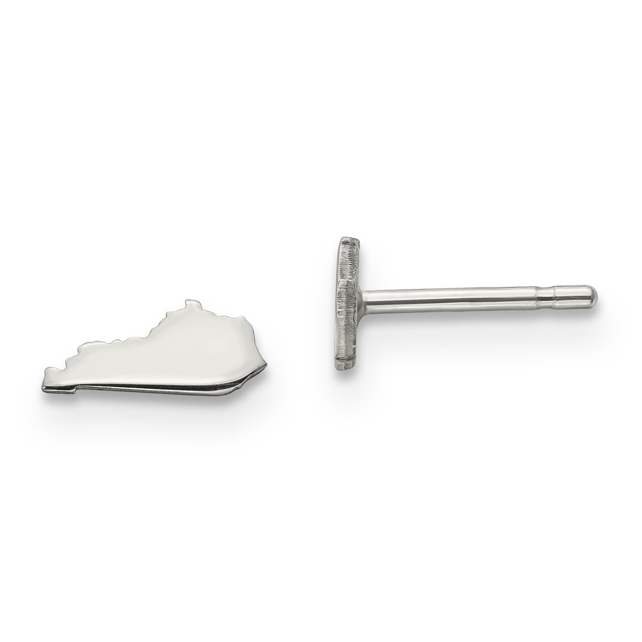 Kentucky Large State Earrings 14k White Gold Engravable XNE48W-KY, MPN: XNE48W-KY, 886774754994