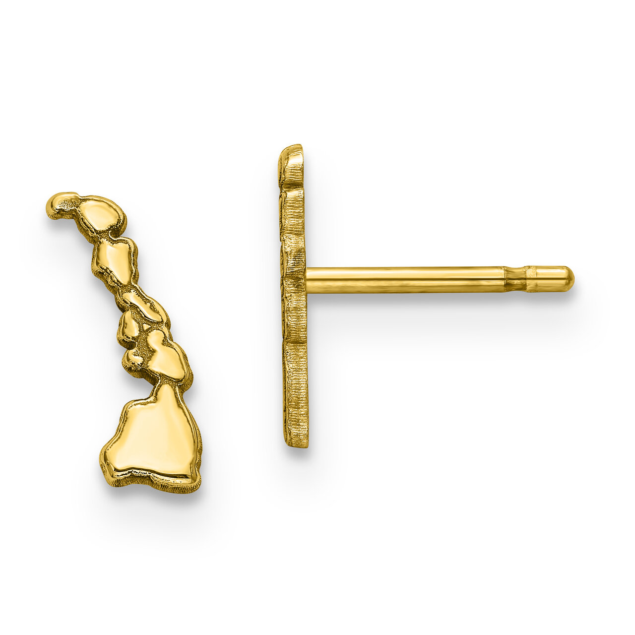 Hawaii State Small Earrings Gold-plated on Silver Engravable XNE50GP-HI, MPN: XNE50GP-HI, 886774566…