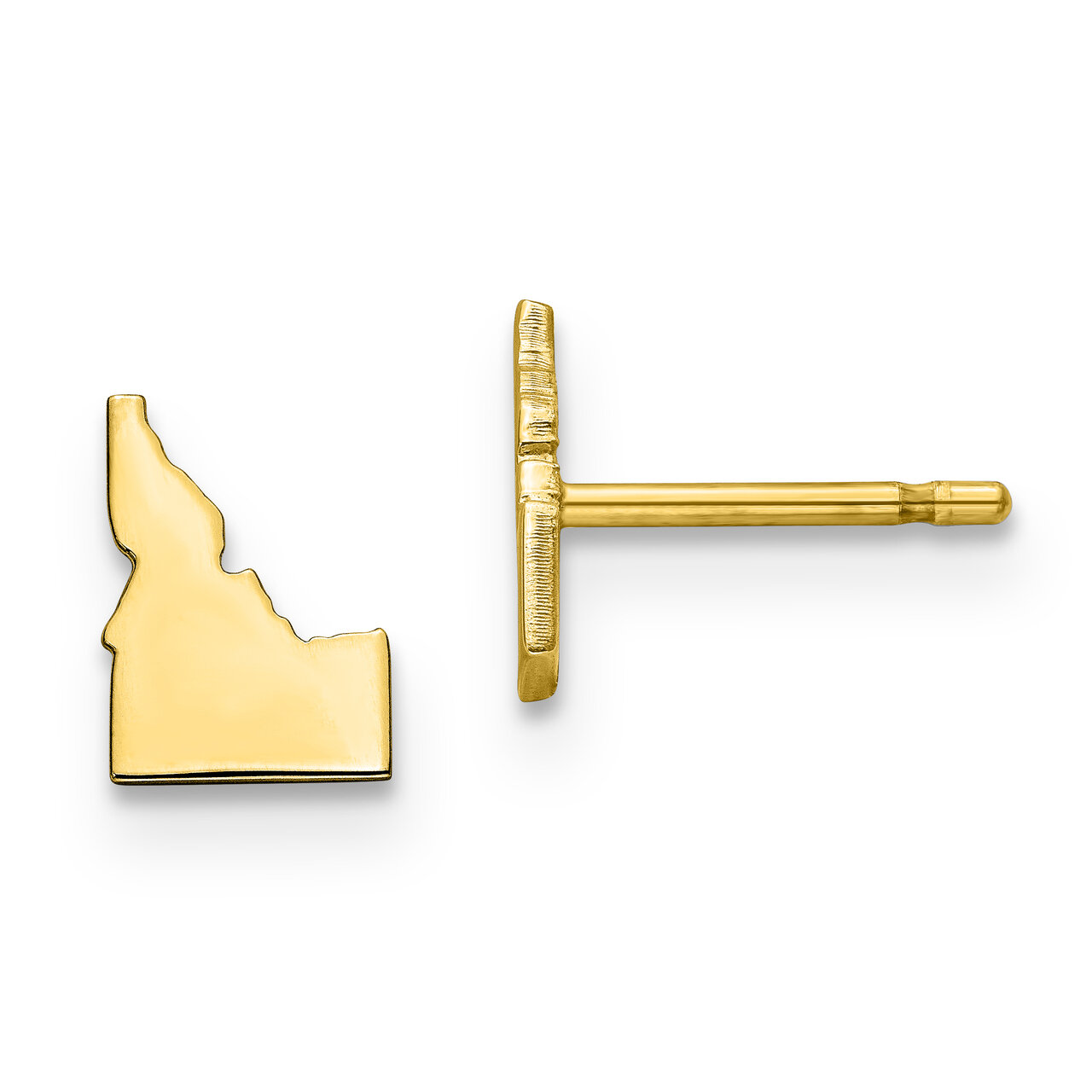 Idaho State Small Earrings Gold-plated on Silver Engravable XNE50GP-ID, MPN: XNE50GP-ID, 8867745664…