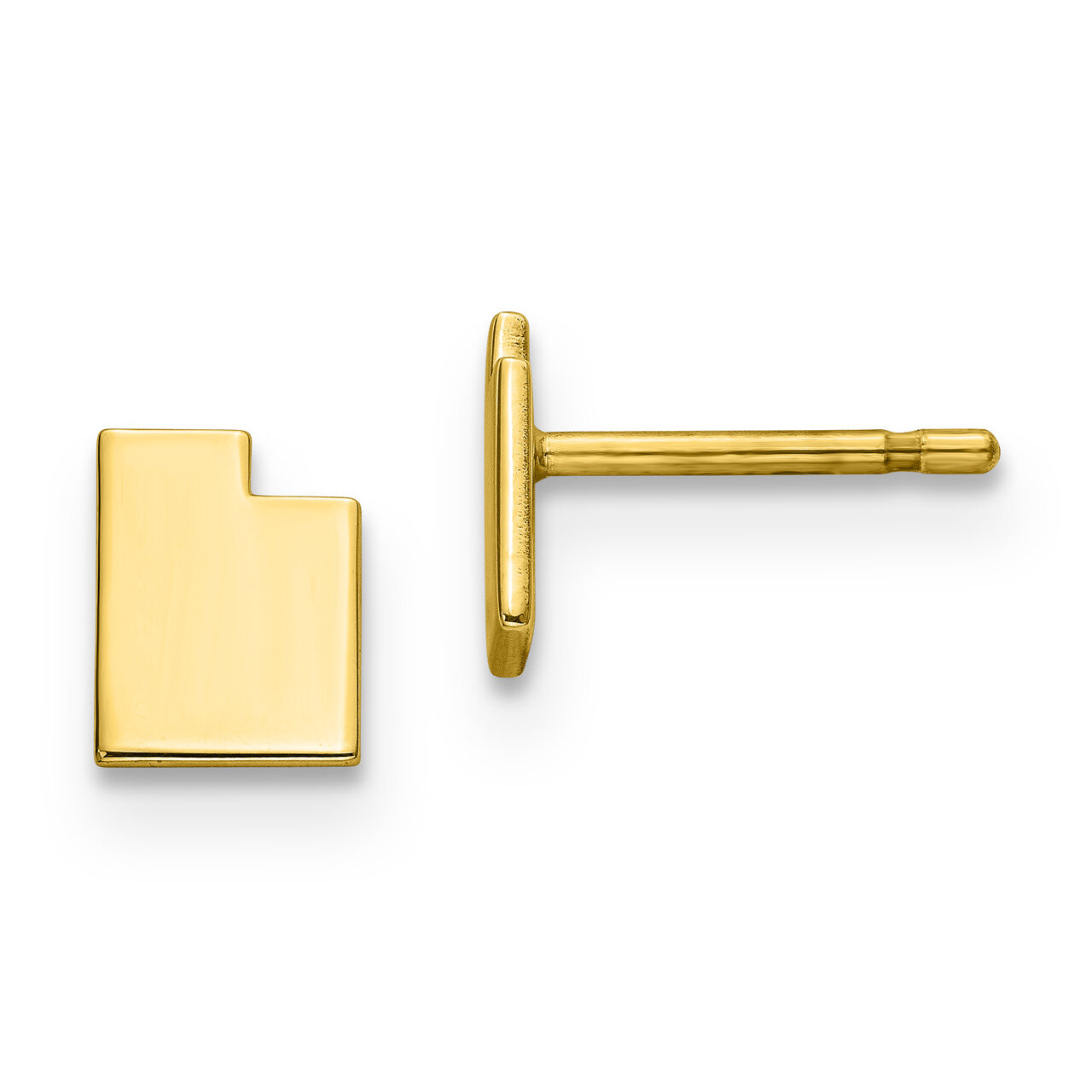 Utah State Small Earrings Gold-plated on Silver Engravable XNE50GP-UT, MPN: XNE50GP-UT, 886774566788