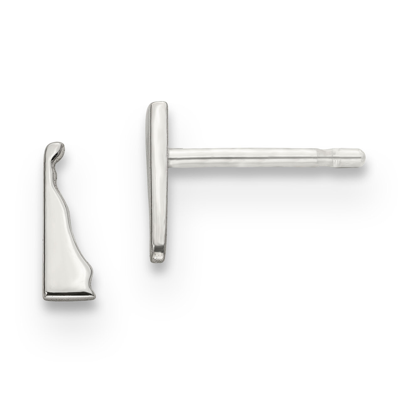Delaware State Small Earrings Sterling Silver Engravable XNE50SS-DE, MPN: XNE50SS-DE, 886774566924