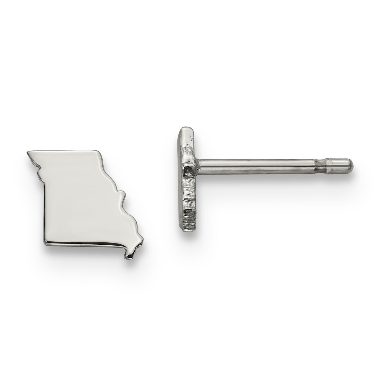 Missouri State Small Earrings Sterling Silver Engravable XNE50SS-MO, MPN: XNE50SS-MO, 886774567082