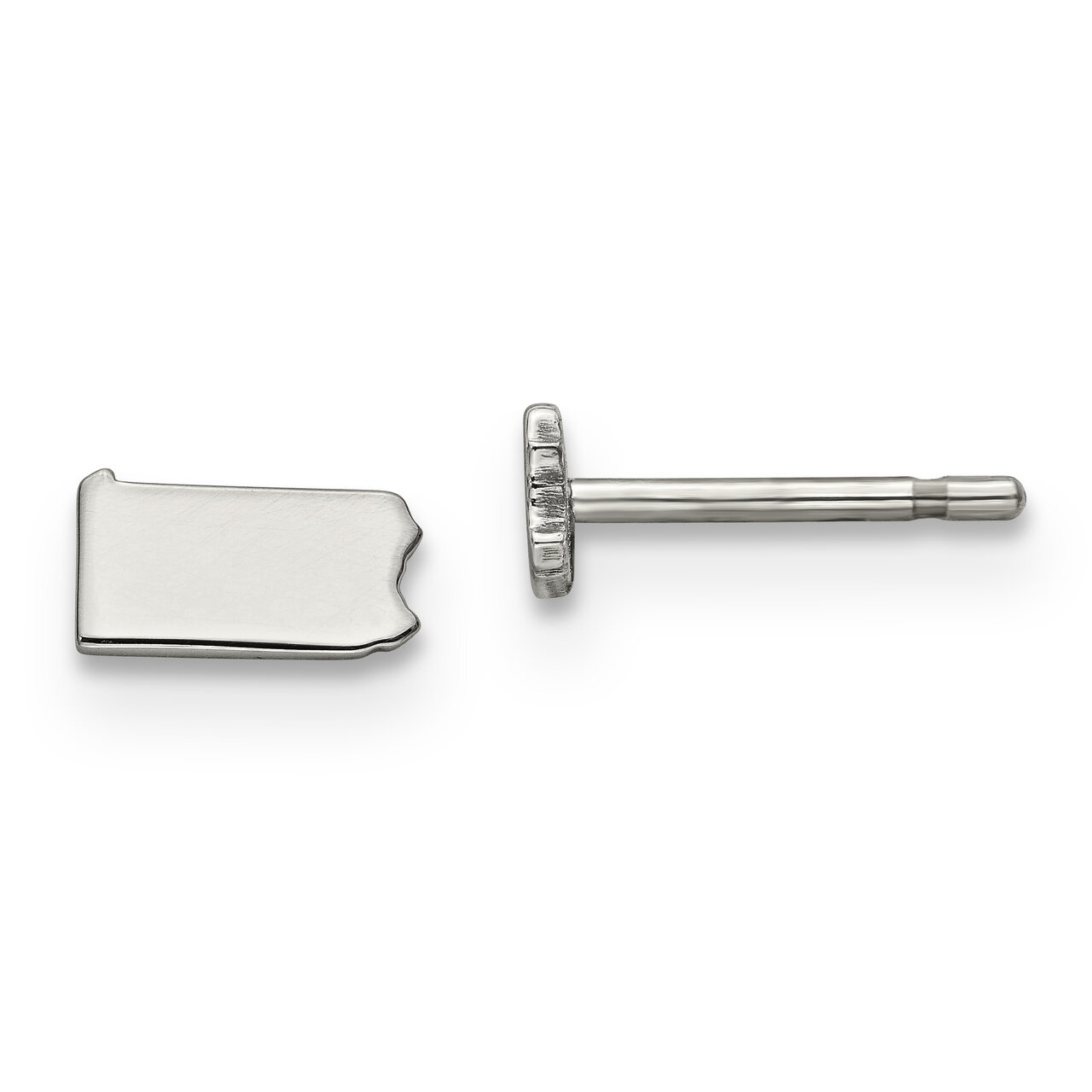 Pennsylvania State Small Earrings Sterling Silver Engravable XNE50SS-PA, MPN: XNE50SS-PA, 886774567…