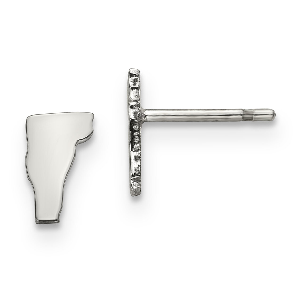 Vermont State Small Earrings Sterling Silver Engravable XNE50SS-VT, MPN: XNE50SS-VT, 886774567303