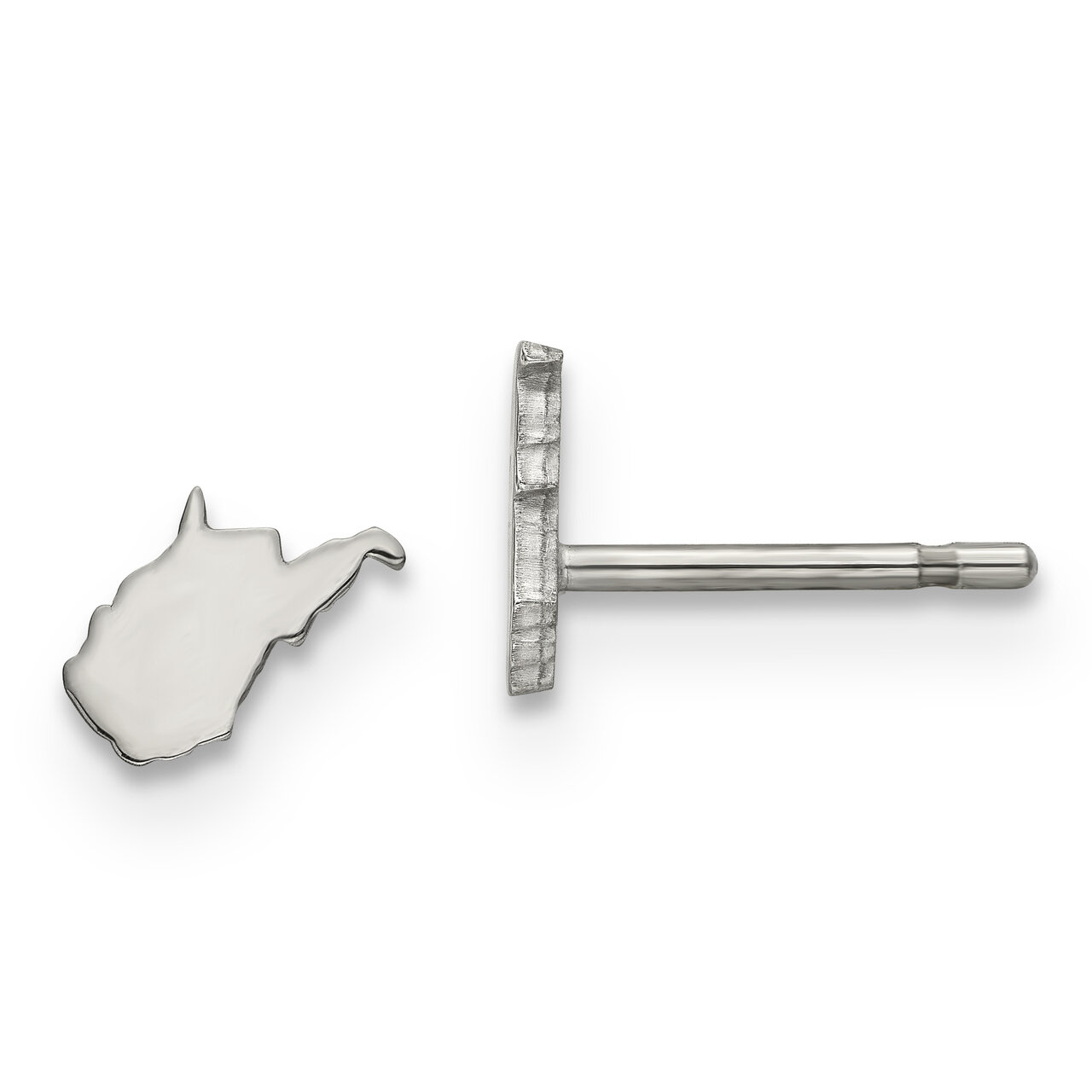 West Virginia State Small Earrings Sterling Silver Engravable XNE50SS-WV, MPN: XNE50SS-WV, 88677456…