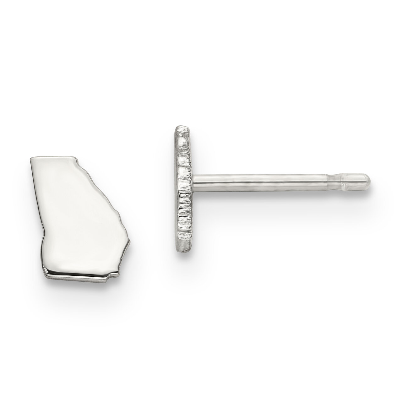 Georgia  State Small Earrings 14k White Gold Engravable XNE50W-GA, MPN: XNE50W-GA, 886774758428