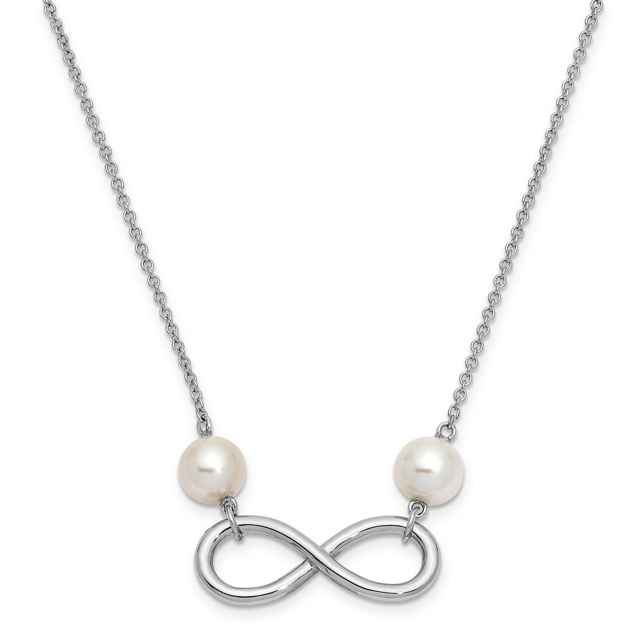 Freshwater Cultured Pearl Endless Love Necklace Sterling Silver Antiqued QSX634, MPN: QSX634, 19110…