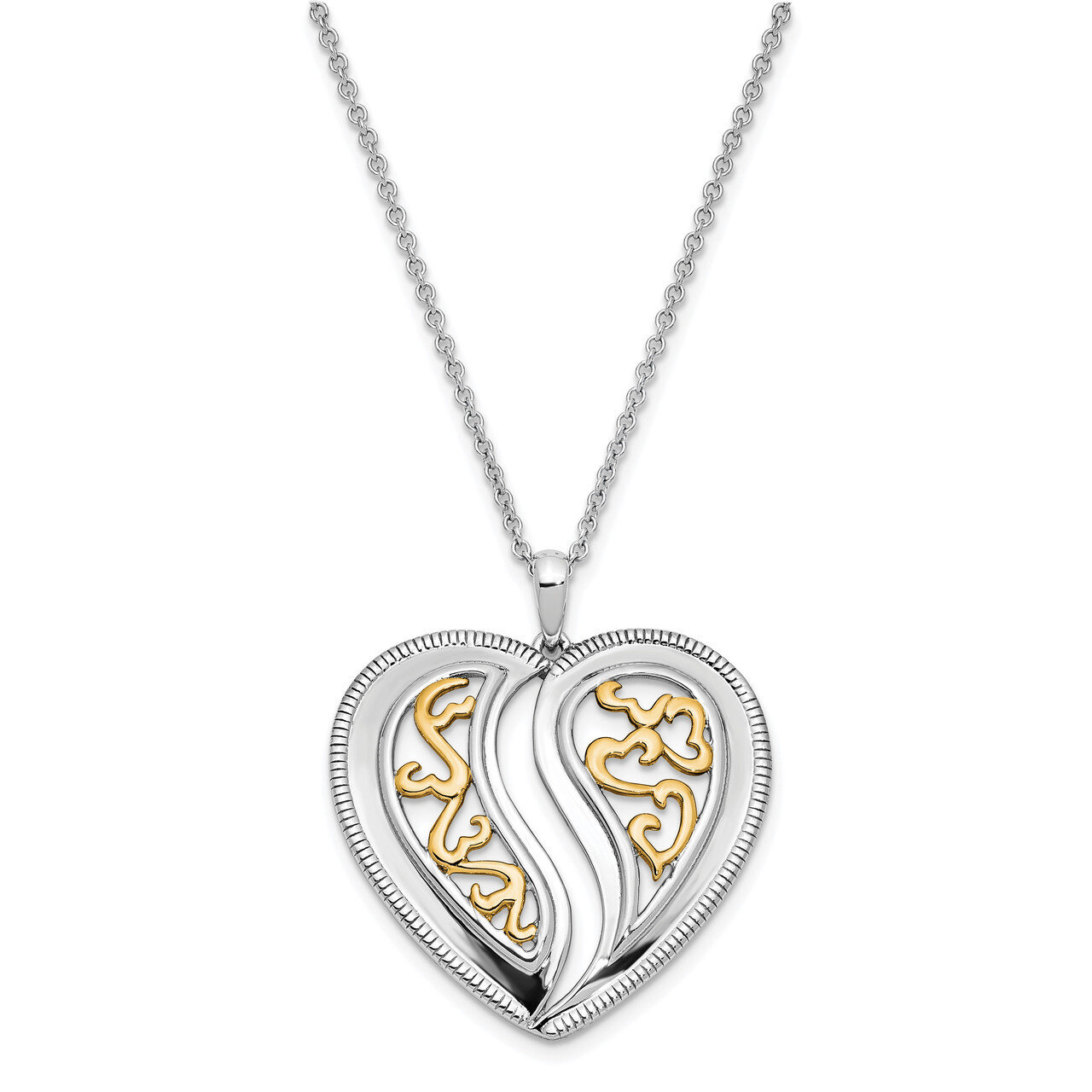 Gold-plated Just Perfect 18 Inch Necklace Sterling Silver QSX648, MPN: QSX648, 883957959726