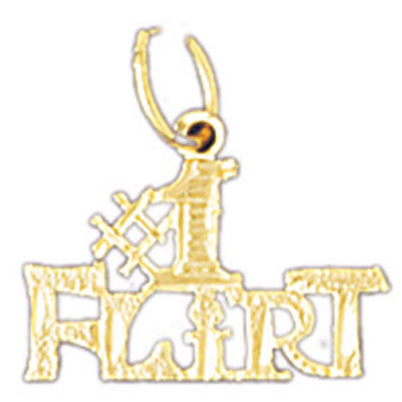 Dazzlers Jewelry Flirt Pendant Necklace Charm Bracelet in Yellow, White or Rose Gold 10576, MPN: DZ…