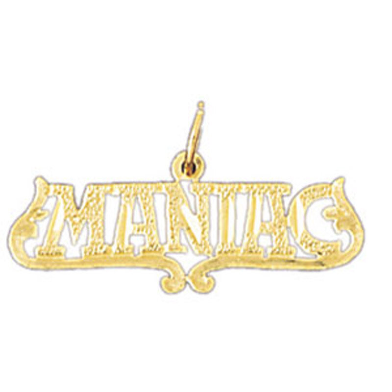 Mantag Pendant Necklace Charm Bracelet in Yellow, White or Rose Gold 10578