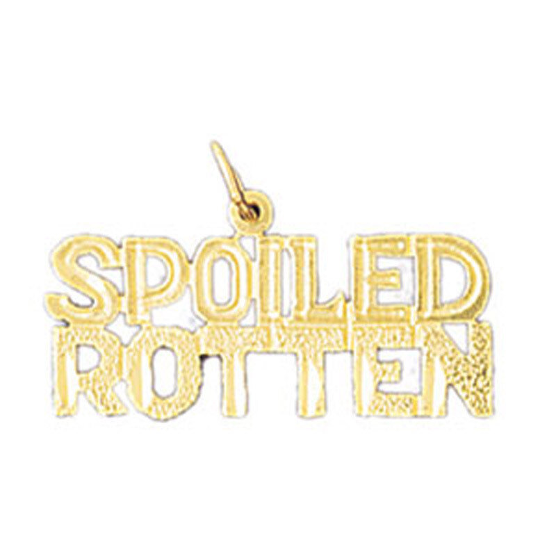 Dazzlers Jewelry Spoiled Rotten Pendant Necklace Charm Bracelet in Yellow, White or Rose Gold 10589…