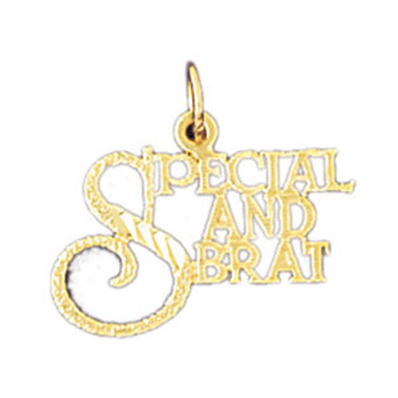 Dazzlers Jewelry Special And Brat Pendant Necklace Charm Bracelet in Yellow, White or Rose Gold 105…