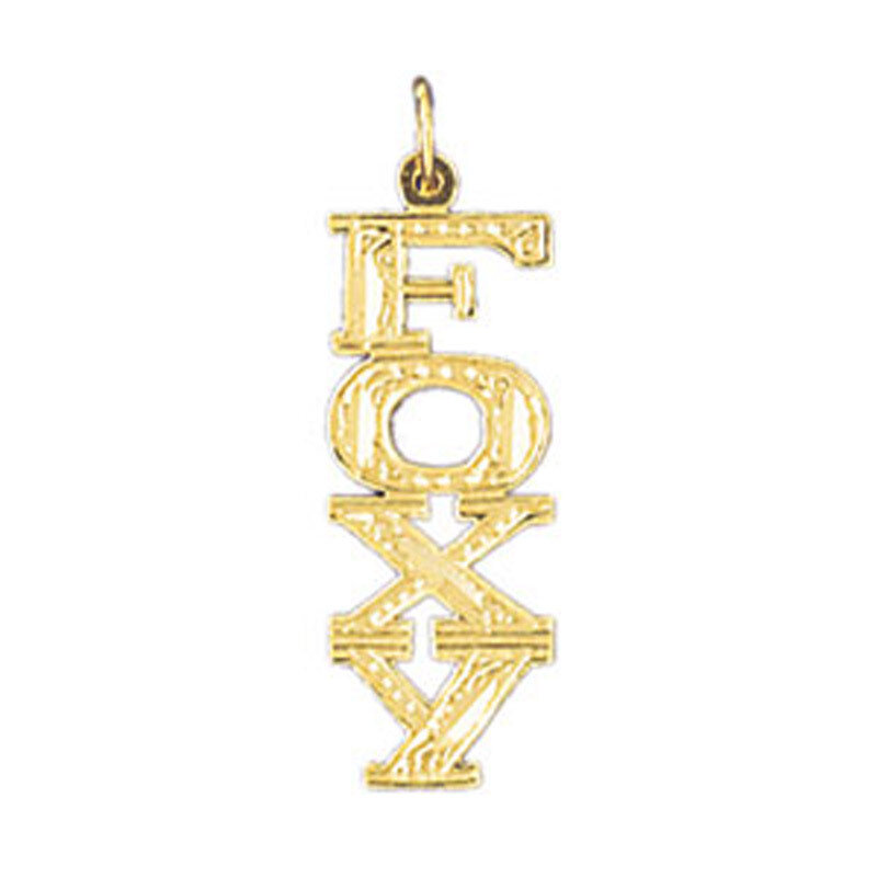 Foxy Pendant Necklace Charm Bracelet in Yellow, White or Rose Gold 10603