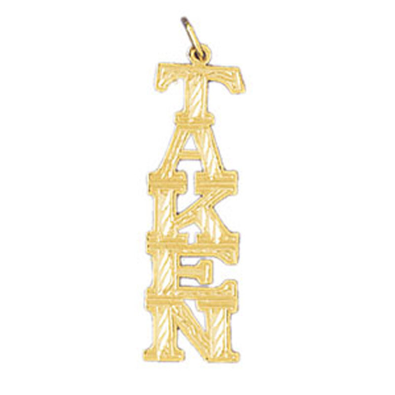 Dazzlers Jewelry Taken Pendant Necklace Charm Bracelet in Yellow, White or Rose Gold 10606, MPN: DZ…
