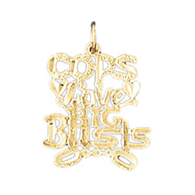 Dazzlers Jewelry Cops Love Big Busts Pendant Necklace Charm Bracelet in Yellow, White or Rose Gold …