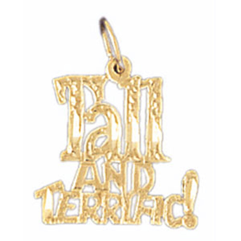 Dazzlers Jewelry Tall And Terrific Pendant Necklace Charm Bracelet in Yellow, White or Rose Gold 10…