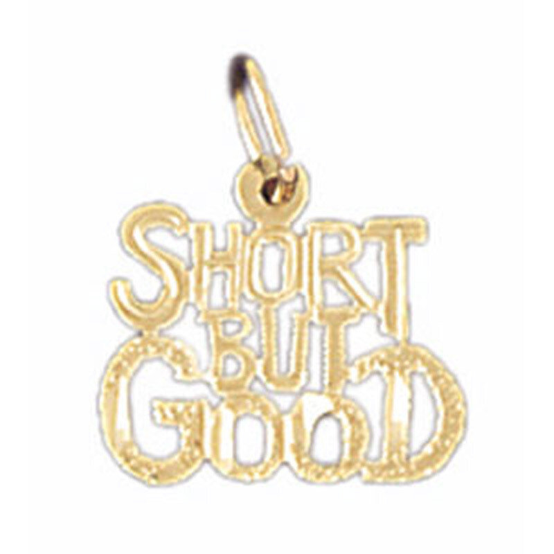 Short But Good Pendant Necklace Charm Bracelet in Yellow, White or Rose Gold 10665