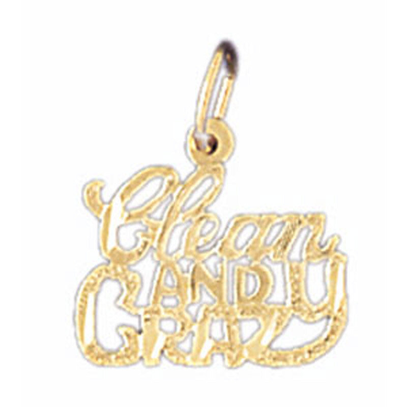 Clean And Crazy Pendant Necklace Charm Bracelet in Yellow, White or Rose Gold 10686